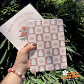 Halloween Checkerboard Ghost Kindle Case, Kobo Case, Free Personalization